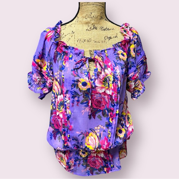 385 - FLORAL BLOUSE MEDIUM - Picture 5 of 16